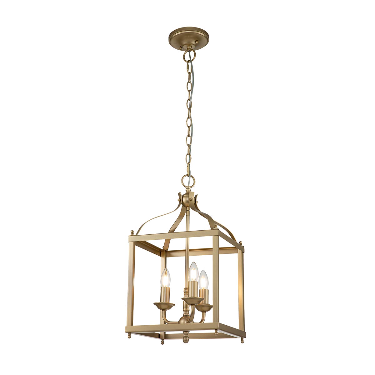 Kichler - Larkin 3 Light Medium Pendant - Painted Natural Brass