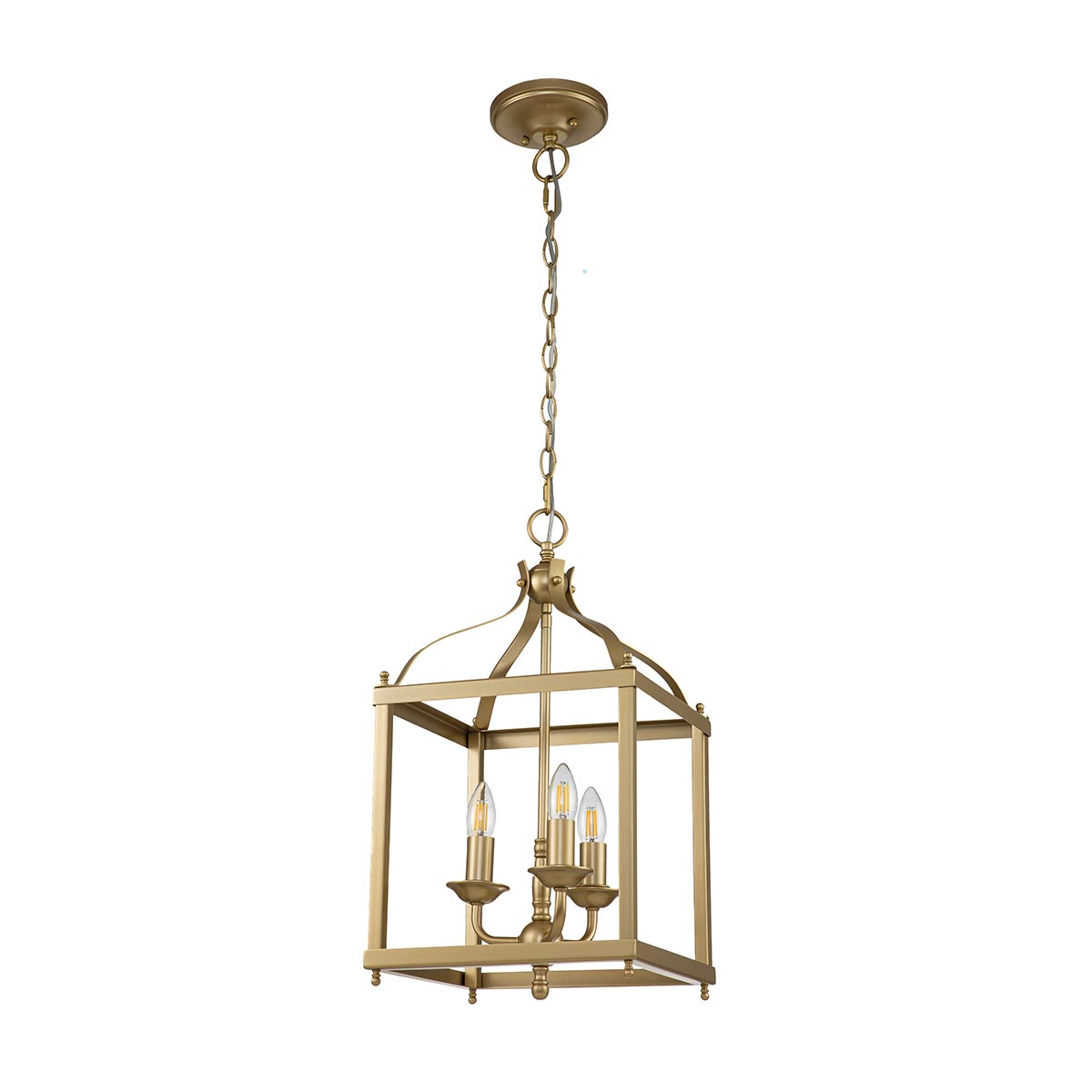 Kichler - Larkin 3 Light Medium Pendant - Painted Natural Brass