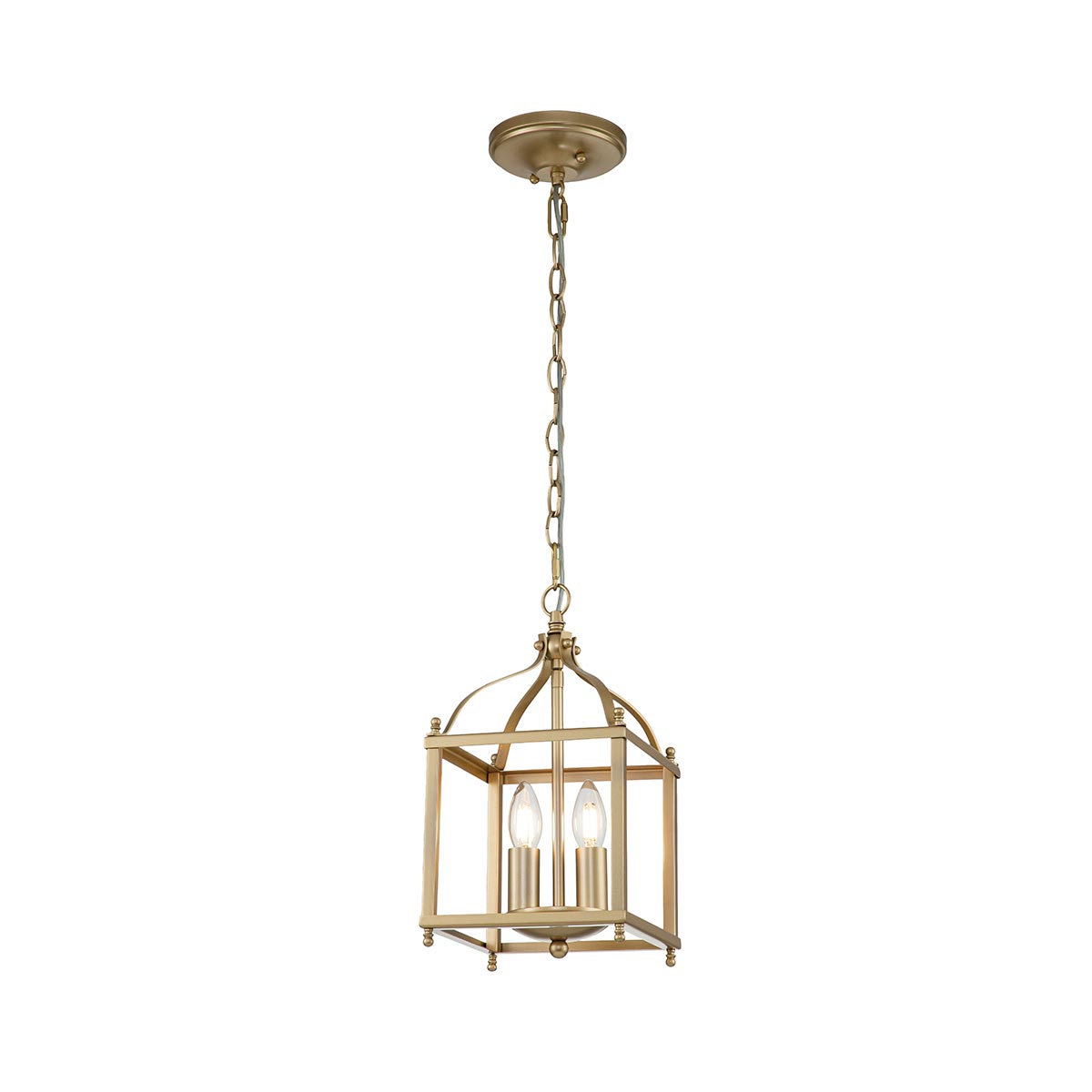 Kichler - Larkin 2 Light Small Pendant - Painted Natural Brass