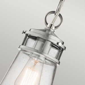 Kichler - Lyndon 1 Light Small Chain Lantern - Brushed Aluminium