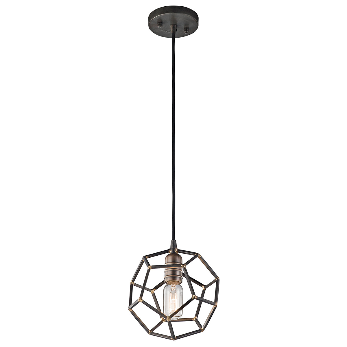 Kichler - Rocklyn 1 Light Mini Pendant Raw Steel