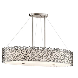 Kichler - Silver Coral 4 Light Oval Island Light