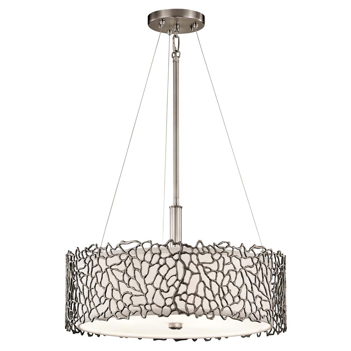 Kichler - Silver Coral 3 Light Duo-Mount Pendant