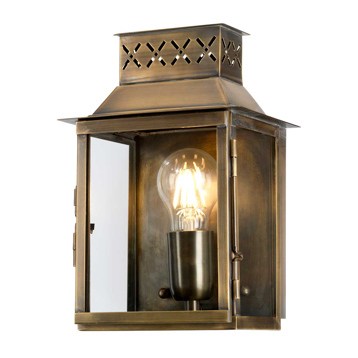 Elstead - Lambeth Palace 1 Light Wall Lantern - Brass