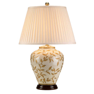 Elstead - Leaves Brown Gold 1 Light Table Lamp