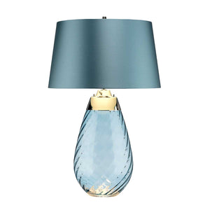 Elstead - Lena 2 Light Large Blue Table Lamp