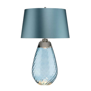 Elstead - Lena 2 Light Large Blue Table Lamp