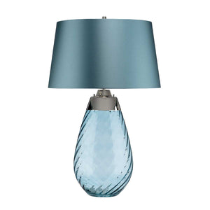 Elstead - Lena 2 Light Large Blue Table Lamp