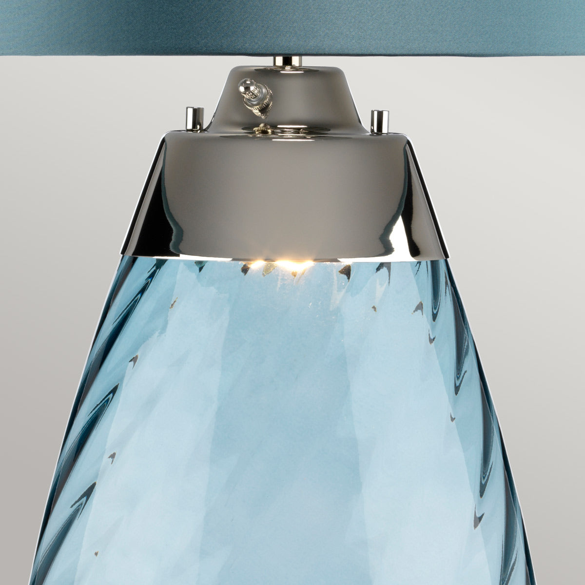 Elstead - Lena 2 Light Large Blue Table Lamp