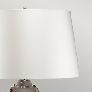 Elstead - Lena 2 Light Large Plum Table Lamp with Off-white Shade