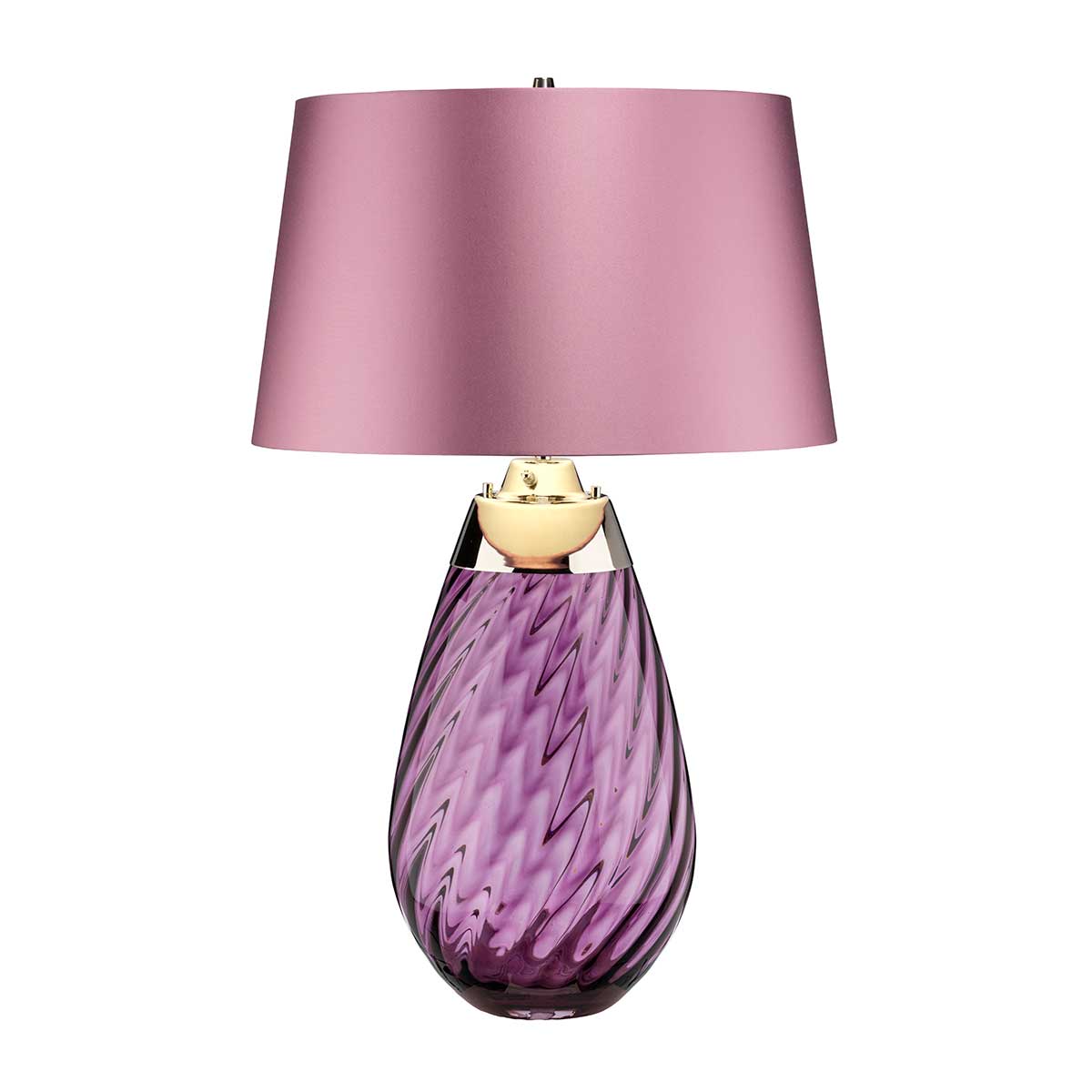 Elstead - Lena 2 Light Large Plum Table Lamp