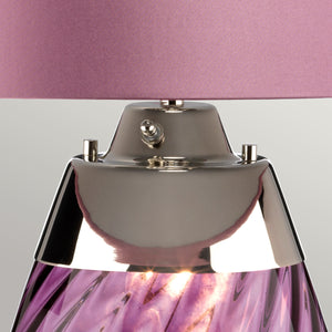 Elstead - Lena 2 Light Large Plum Table Lamp