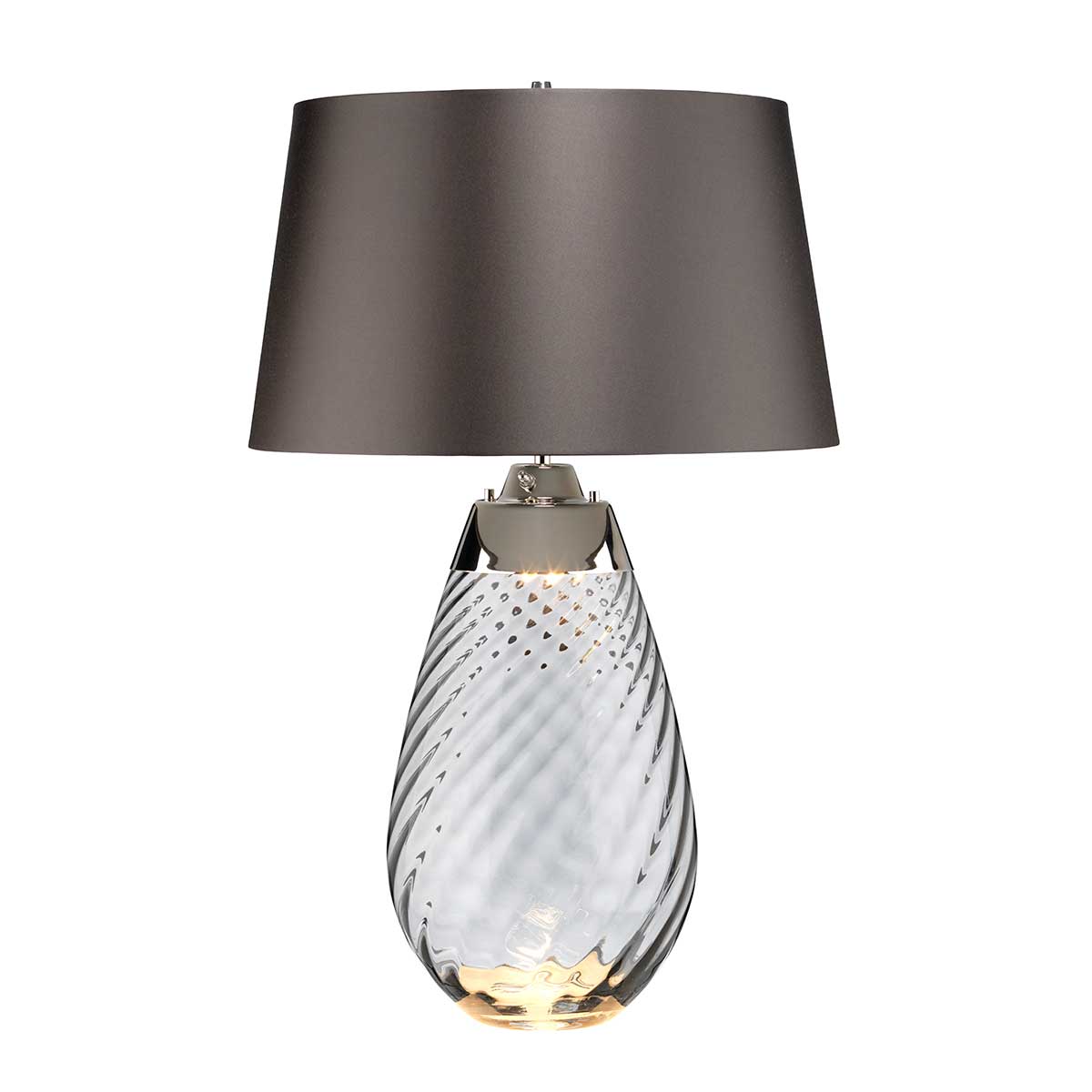 Elstead - Lena 2 Light Large Smoke Table Lamp