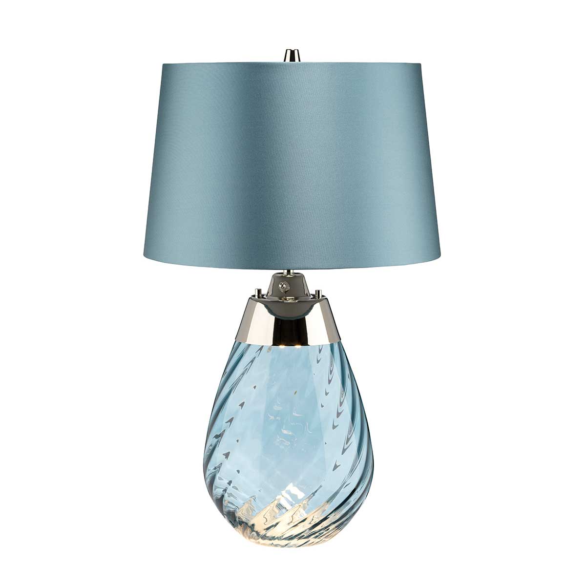 Elstead - Lena 2 Light Small Blue Table Lamp