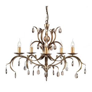 Elstead - Lily 5 Light Chandelier