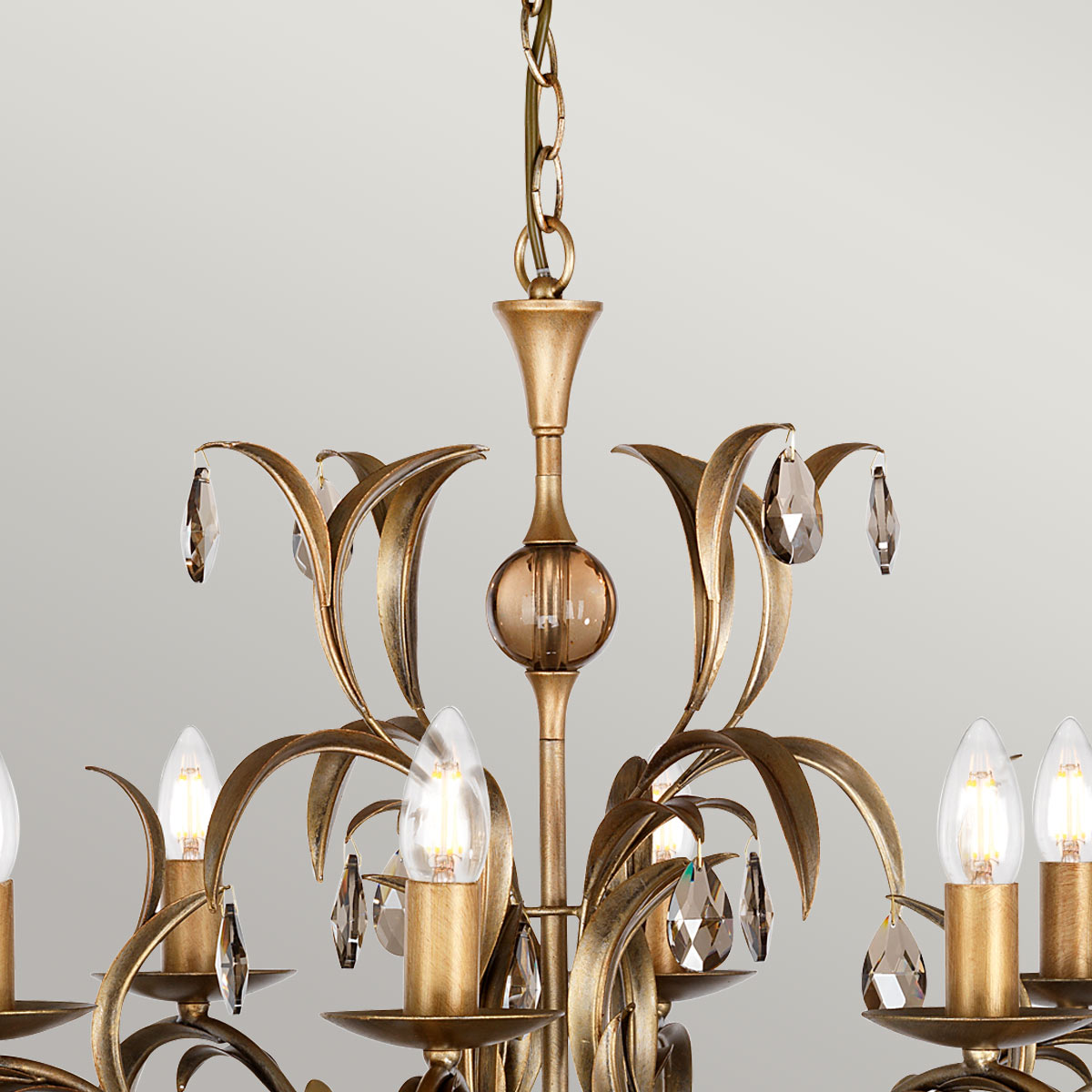 Elstead - Lily 8 Light Chandelier