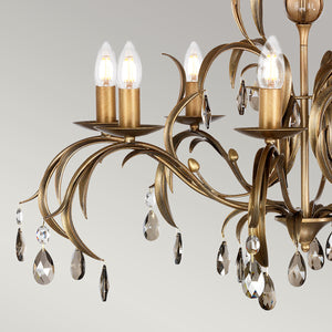 Elstead - Lily 8 Light Chandelier