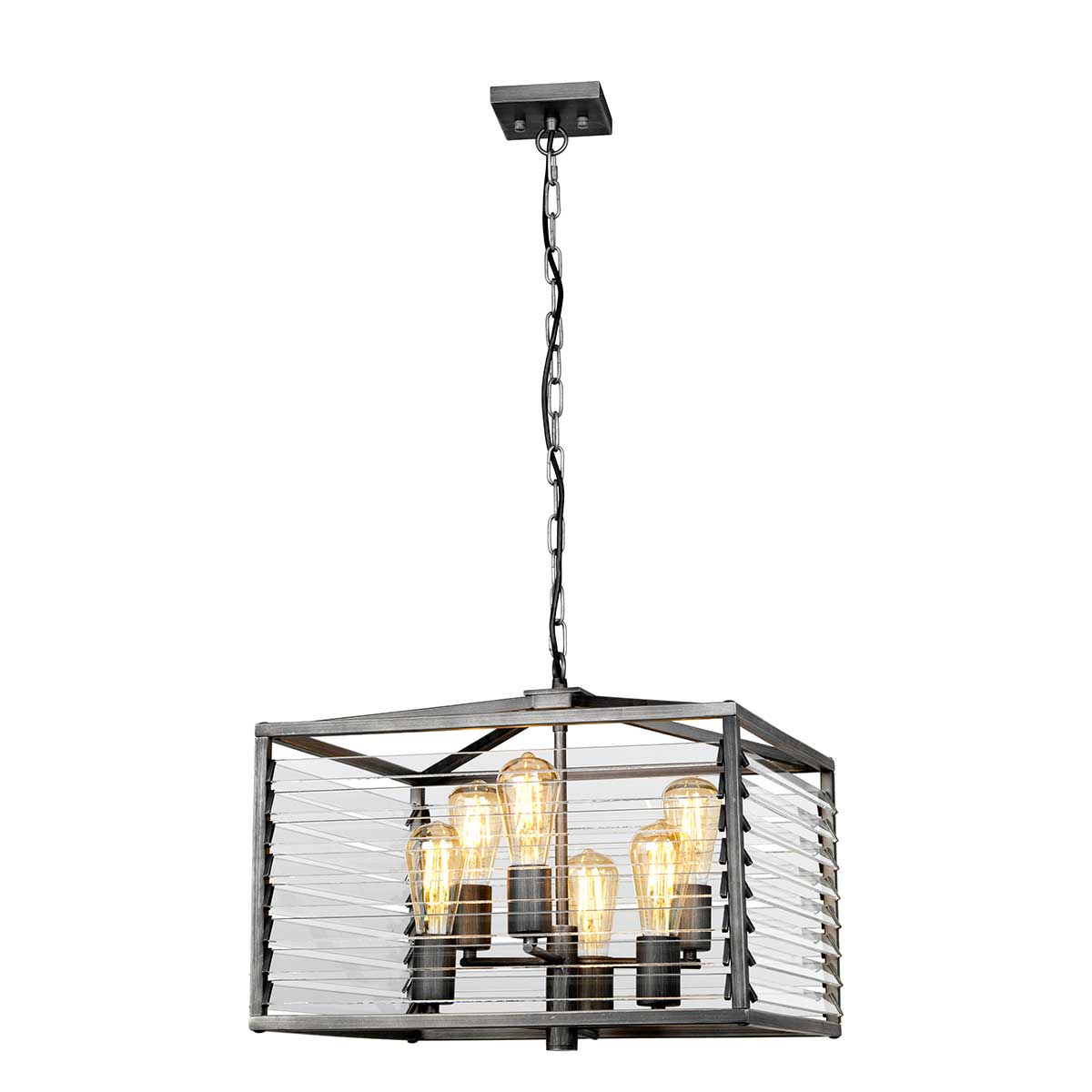 Elstead - Louvre 6 Light Pendant