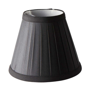 Elstead - Clip Shades Pleated Black Candle Shade