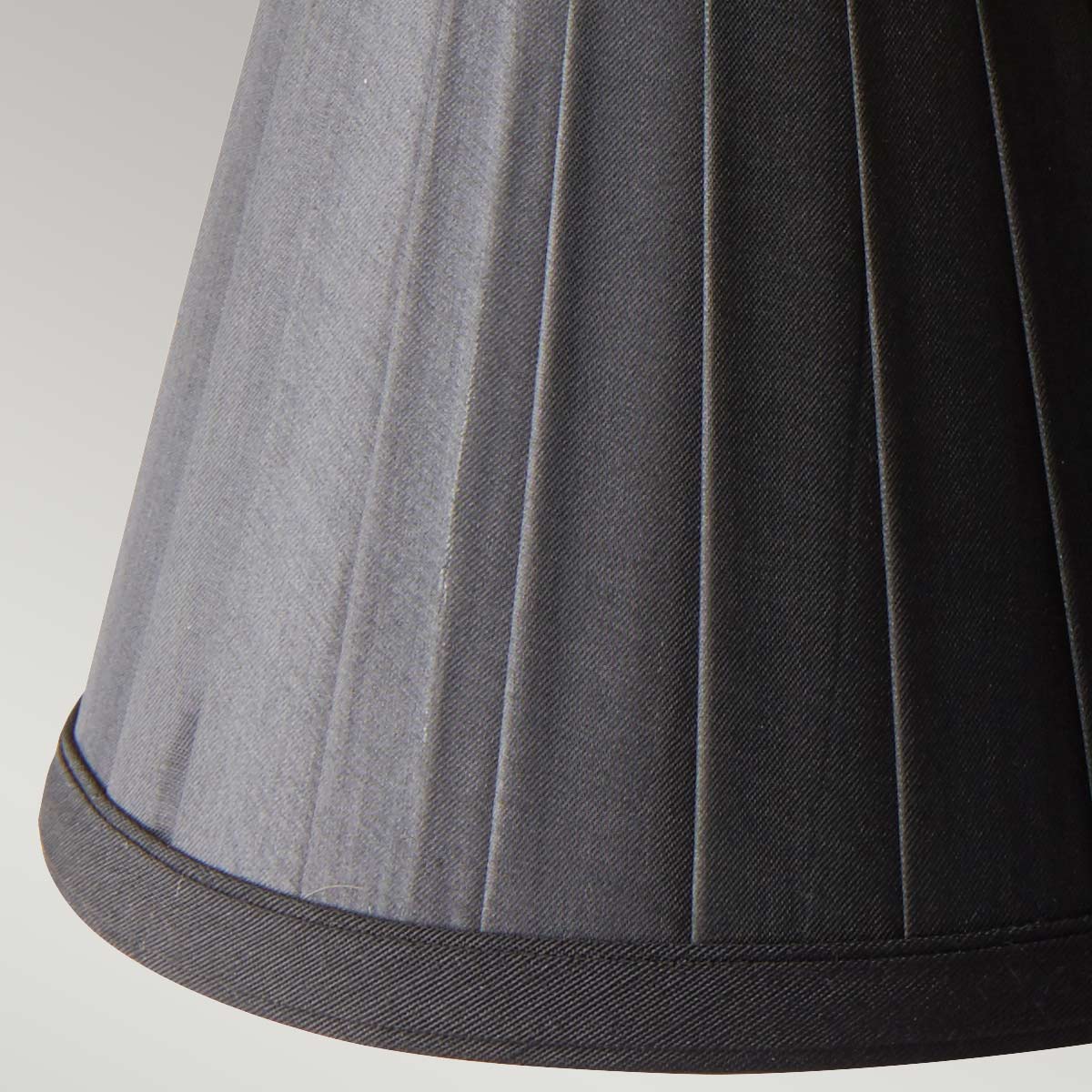 Elstead - Clip Shades Pleated Black Candle Shade