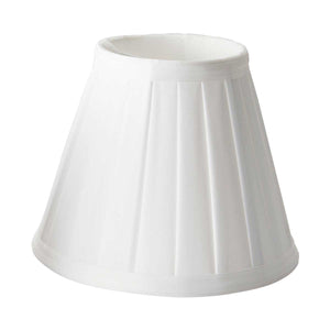 Elstead - Clip Shades Pleated White Candle Shade