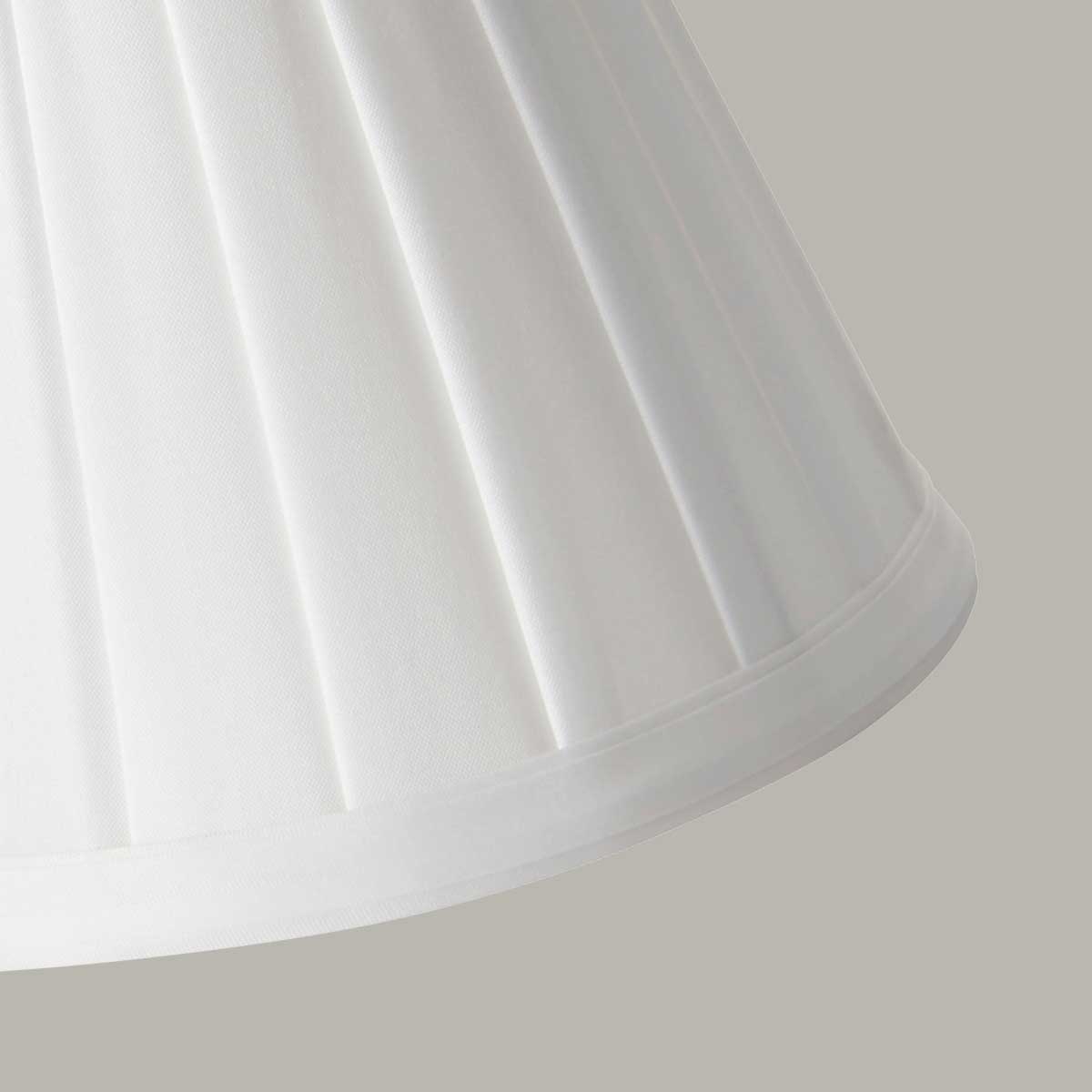 Elstead - Clip Shades Pleated White Candle Shade