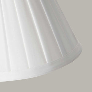 Elstead - Clip Shades Pleated White Candle Shade