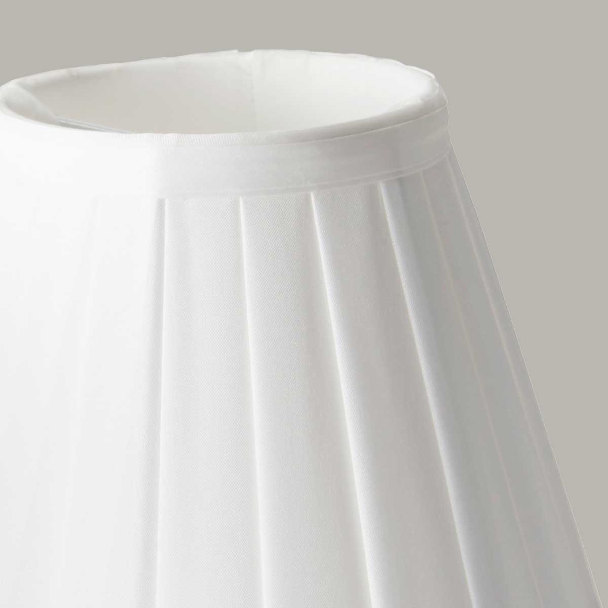 Elstead - Clip Shades Pleated White Candle Shade