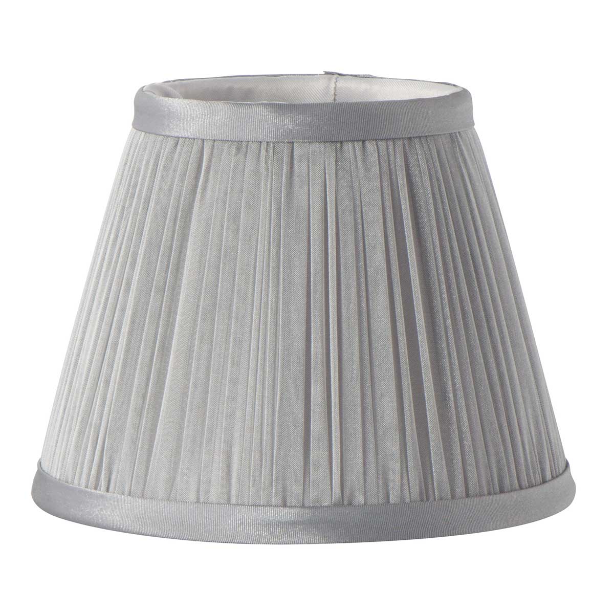 Elstead - Clip Shades Pleated Grey Chiffon Candle Shade