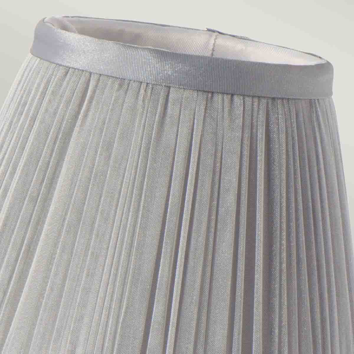 Elstead - Clip Shades Pleated Grey Chiffon Candle Shade