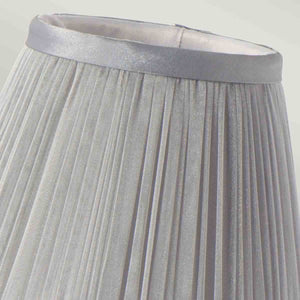 Elstead - Clip Shades Pleated Grey Chiffon Candle Shade