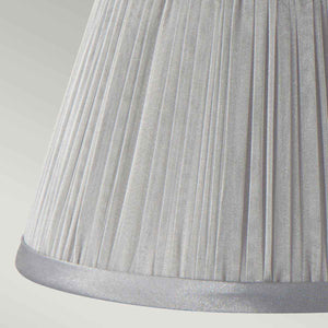 Elstead - Clip Shades Pleated Grey Chiffon Candle Shade