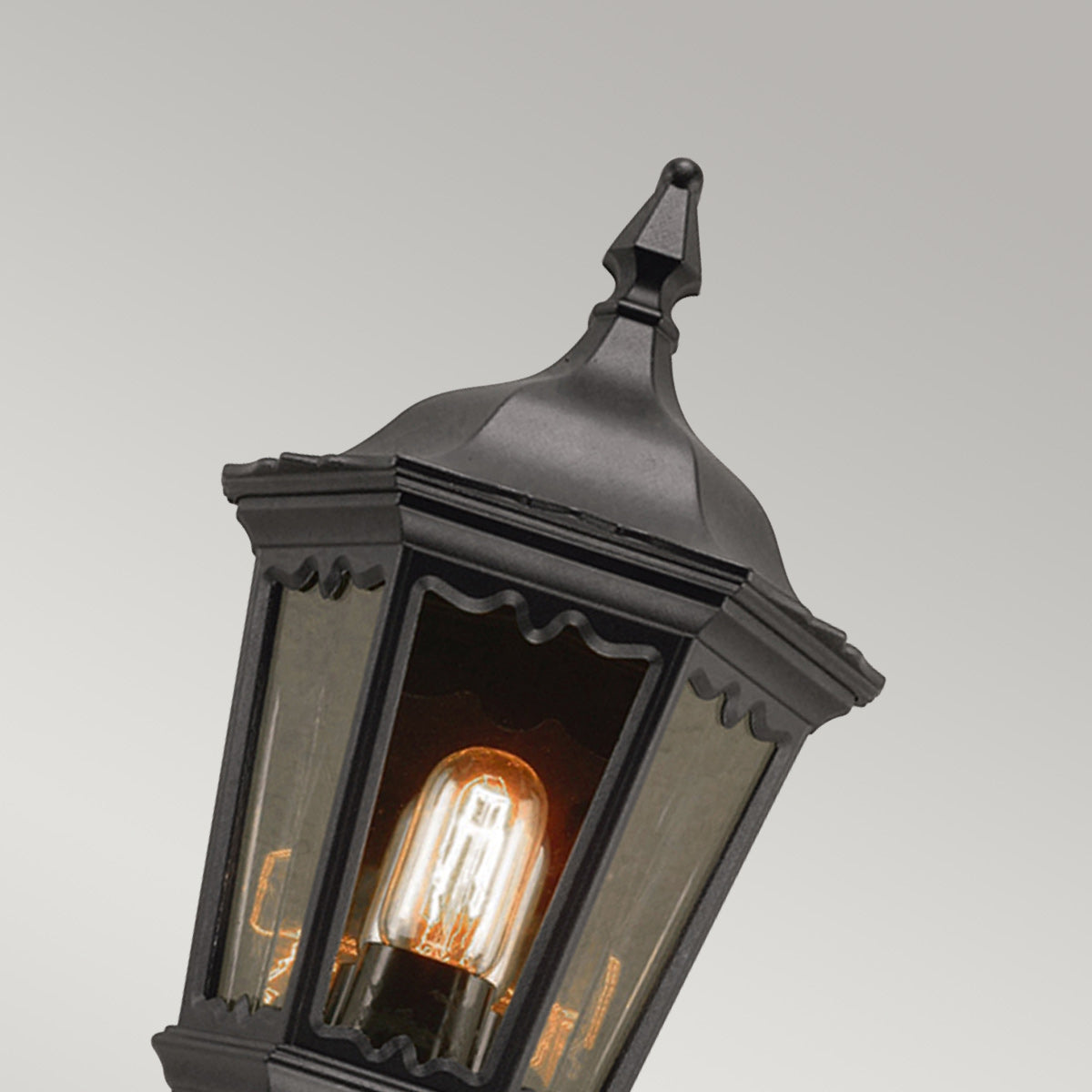 Elstead - Medstead 1 Light Half Lantern with PIR