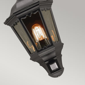 Elstead - Medstead 1 Light Half Lantern with PIR