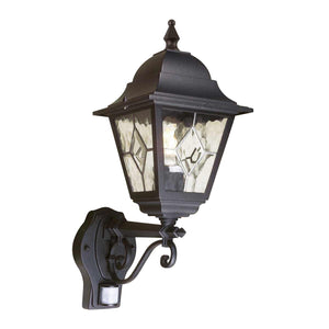 Elstead - Norfolk 1 Light Up Wall Lantern with PIR