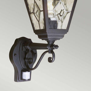 Elstead - Norfolk 1 Light Up Wall Lantern with PIR