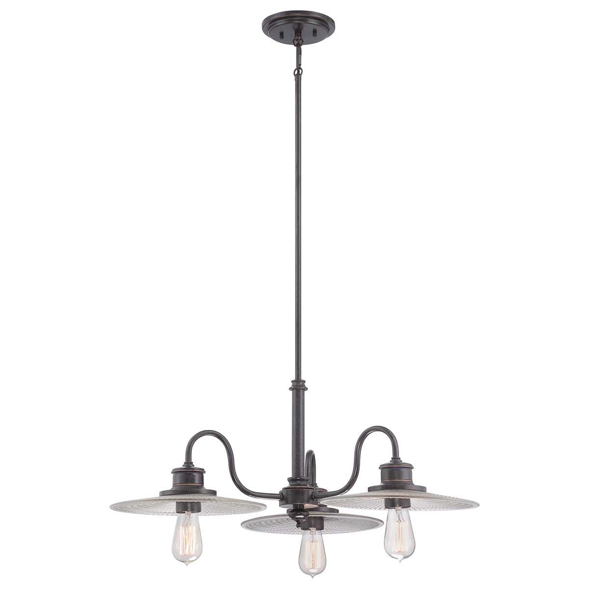 Quoizel- Admiral 3 Light Chandelier