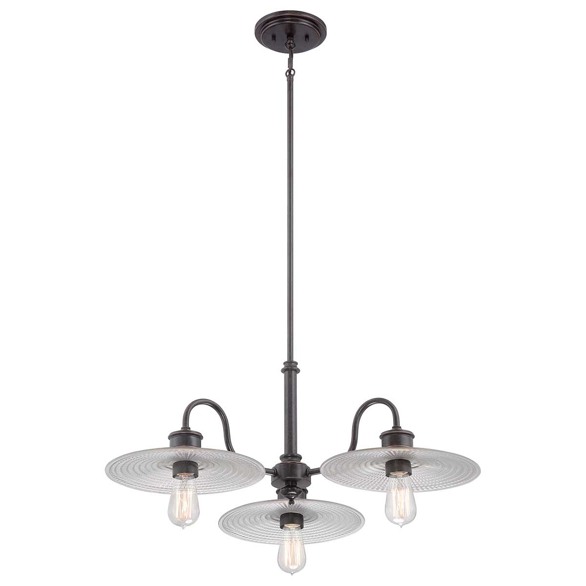 Quoizel- Admiral 3 Light Chandelier