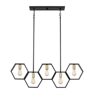 Quoizel - Bismarck 5 Light Linear Pendant