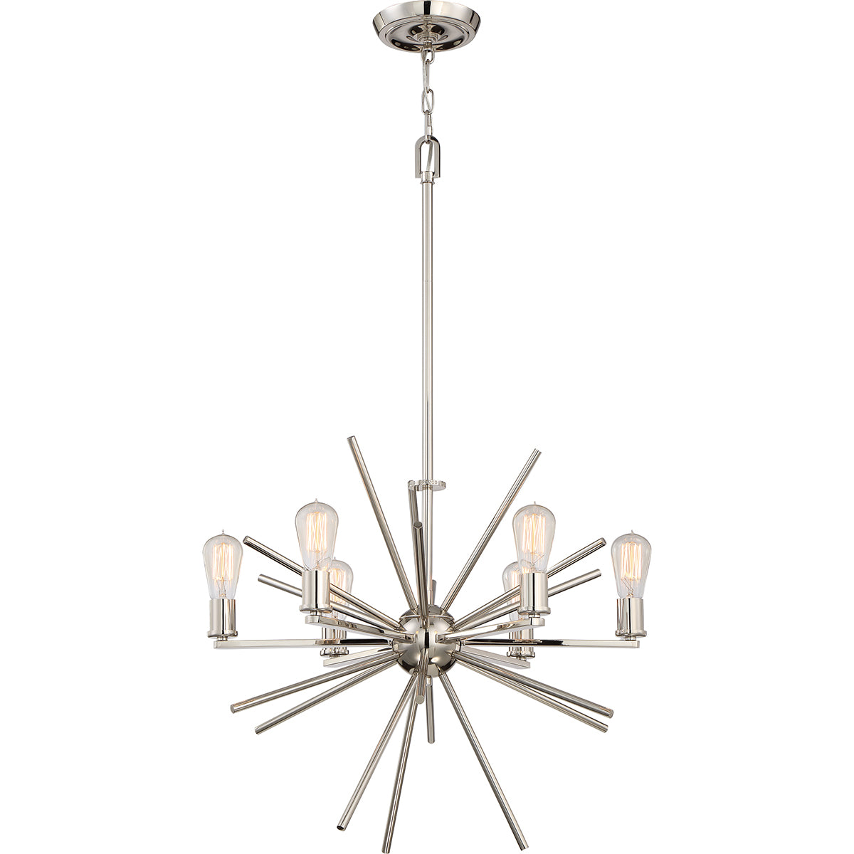 Quoizel - Carnegie 6 Light Chandelier - Imperial Silver