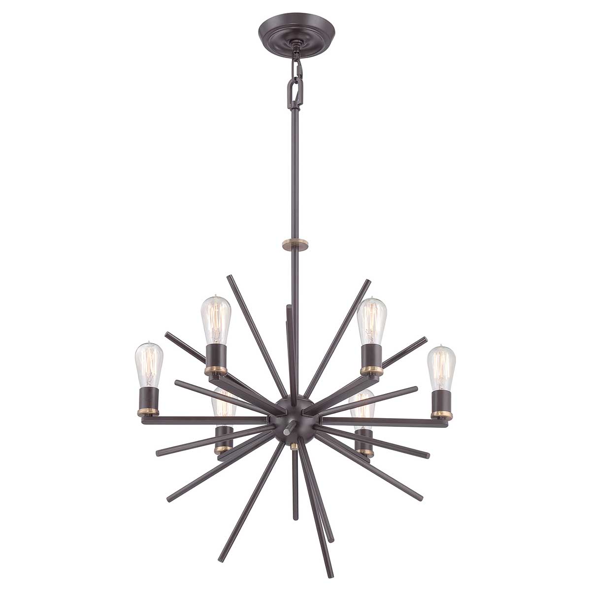 Quoizel - Carnegie 6 Light Chandelier - Western Bronze