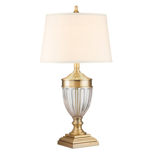 Quoizel - Dennison 1 Light Table Lamp - Brushed Brass