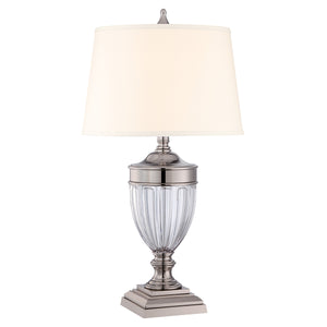 Quoizel - Dennison 1 Light Table Lamp - Polished Nickel