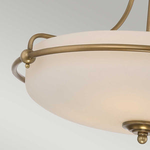 Quoizel - Griffin 4 Light Semi-Flush - Weathered Brass