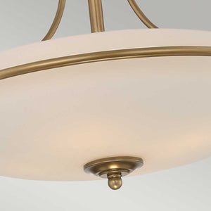 Quoizel - Griffin 4 Light Semi-Flush - Weathered Brass