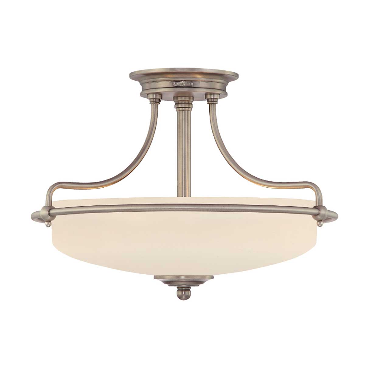 Quoizel - Griffin 3 Light Semi-Flush - Antique Nickel