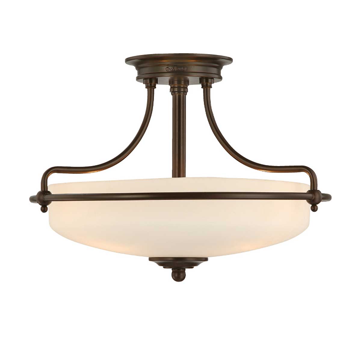 Quoizel - Griffin 3 Light Semi-Flush - Palladian Bronze