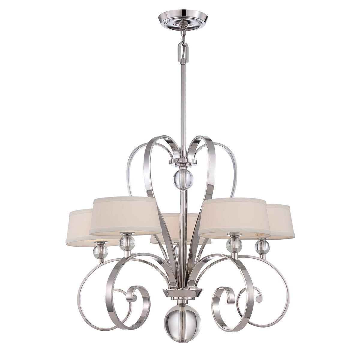 Quoizel - Madison Manor 5 Light Chandelier - Imperial Silver