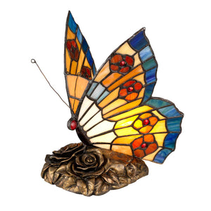 Quoizel - Tiffany Animal Lamps Orange Butterfly Lamp