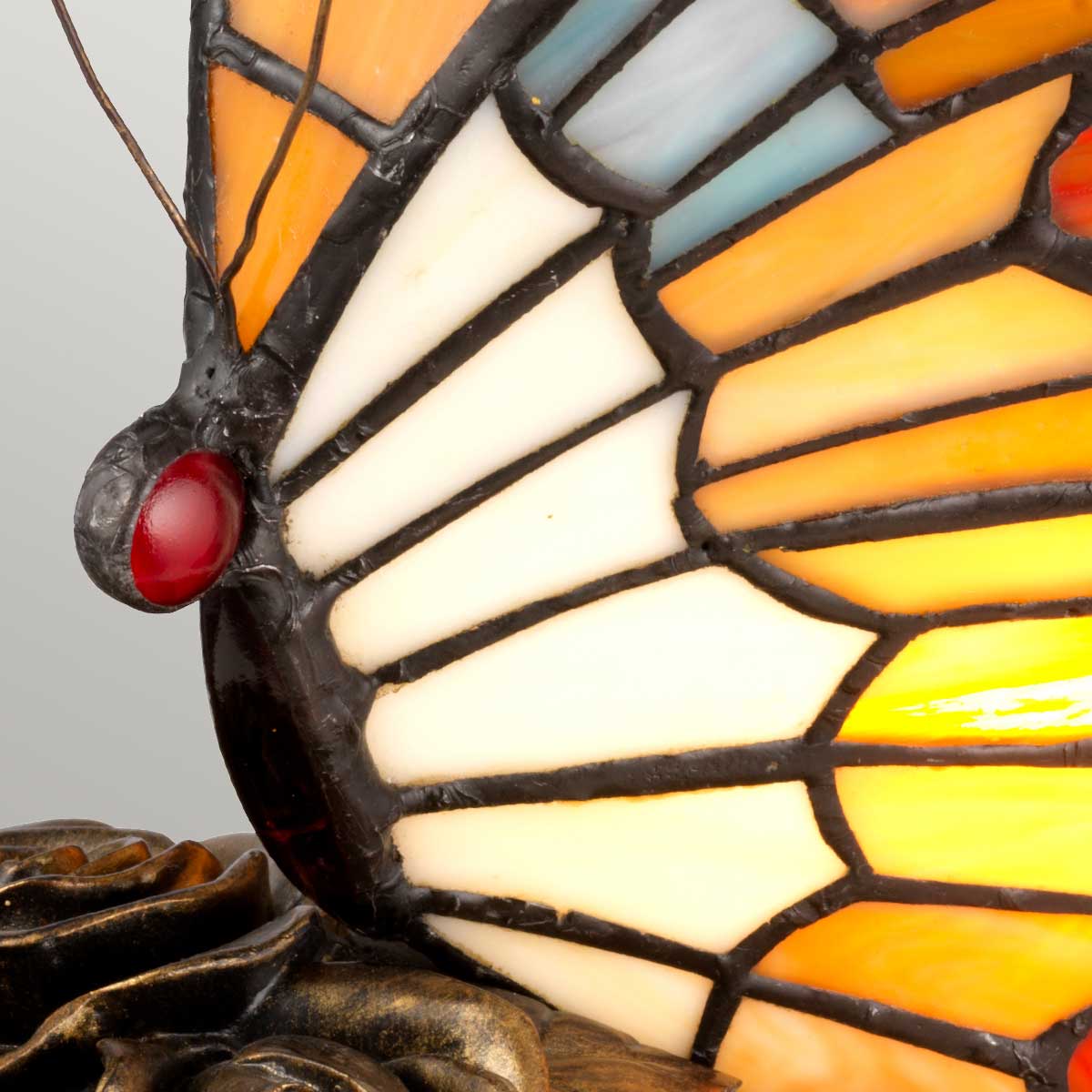 Quoizel - Tiffany Animal Lamps Orange Butterfly Lamp